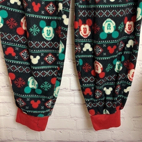 Fleece Mickey Holiday Jogger Style Pants - Picture 4 of 11